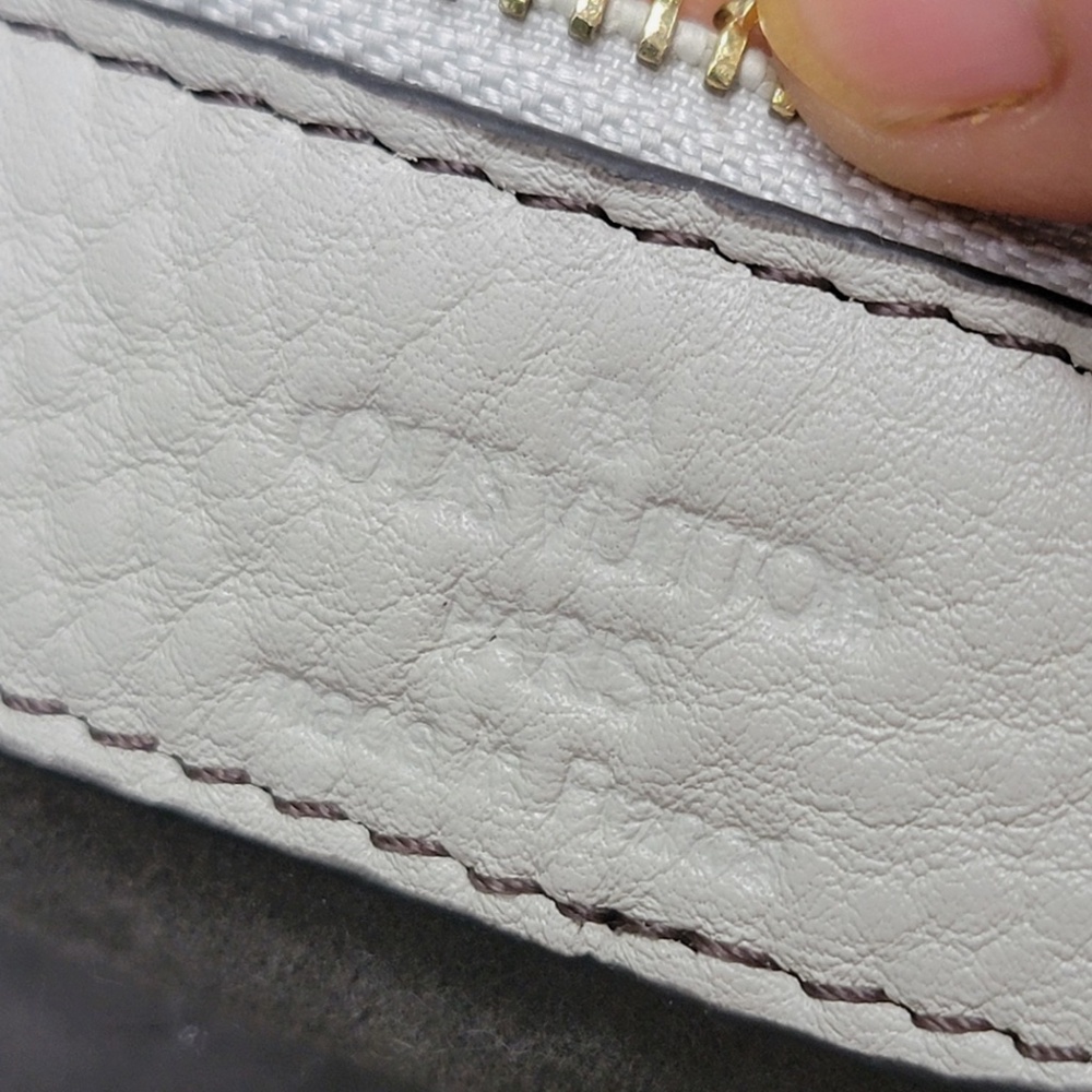 Louis Vuitton Grande Vert GRIS Mahina Leather Handbag GM XL Purse Satchel TH2097 - Picture 14 of 16